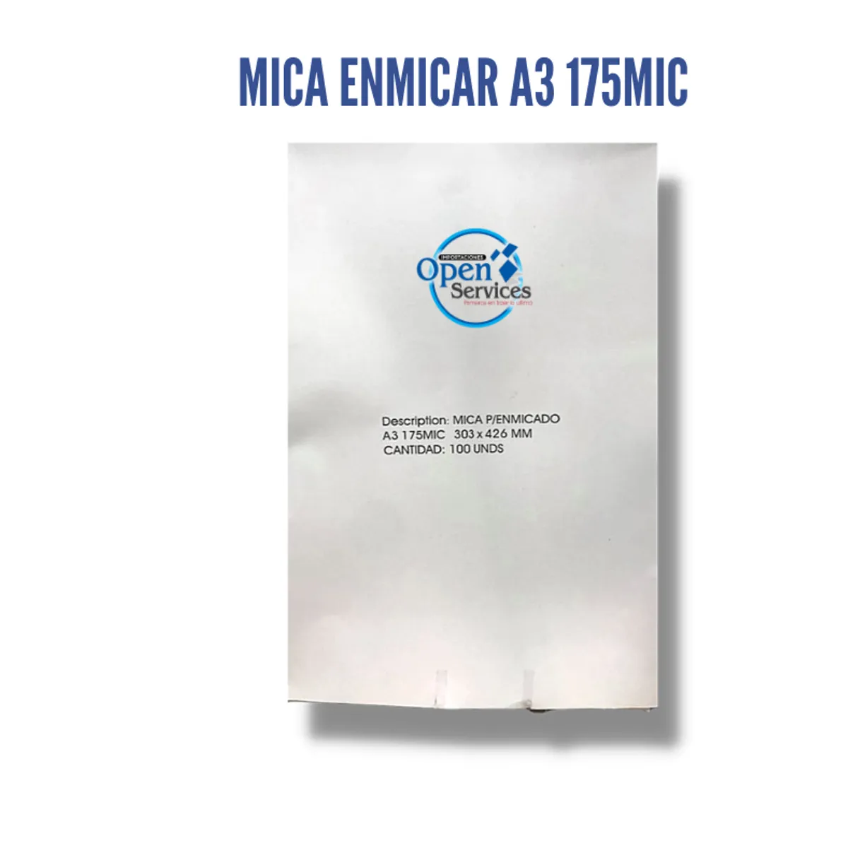 GENERICO - Mica Enmicar A3 175mic- Original