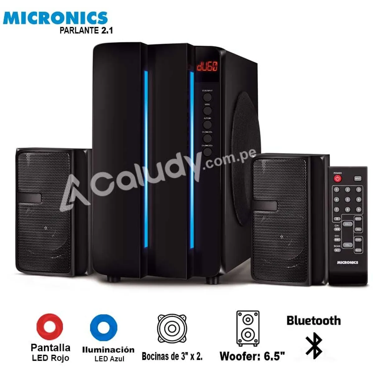 MICRONICS - Parlante Micronics Infinity 6 - MIC S7601 Bluetooth USB FM SD para TV