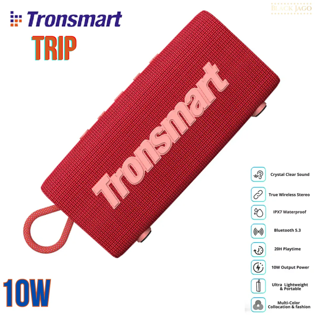 TRONSMART - Parlante Tronsmart Trip Portatil ORIGINAL Rojo