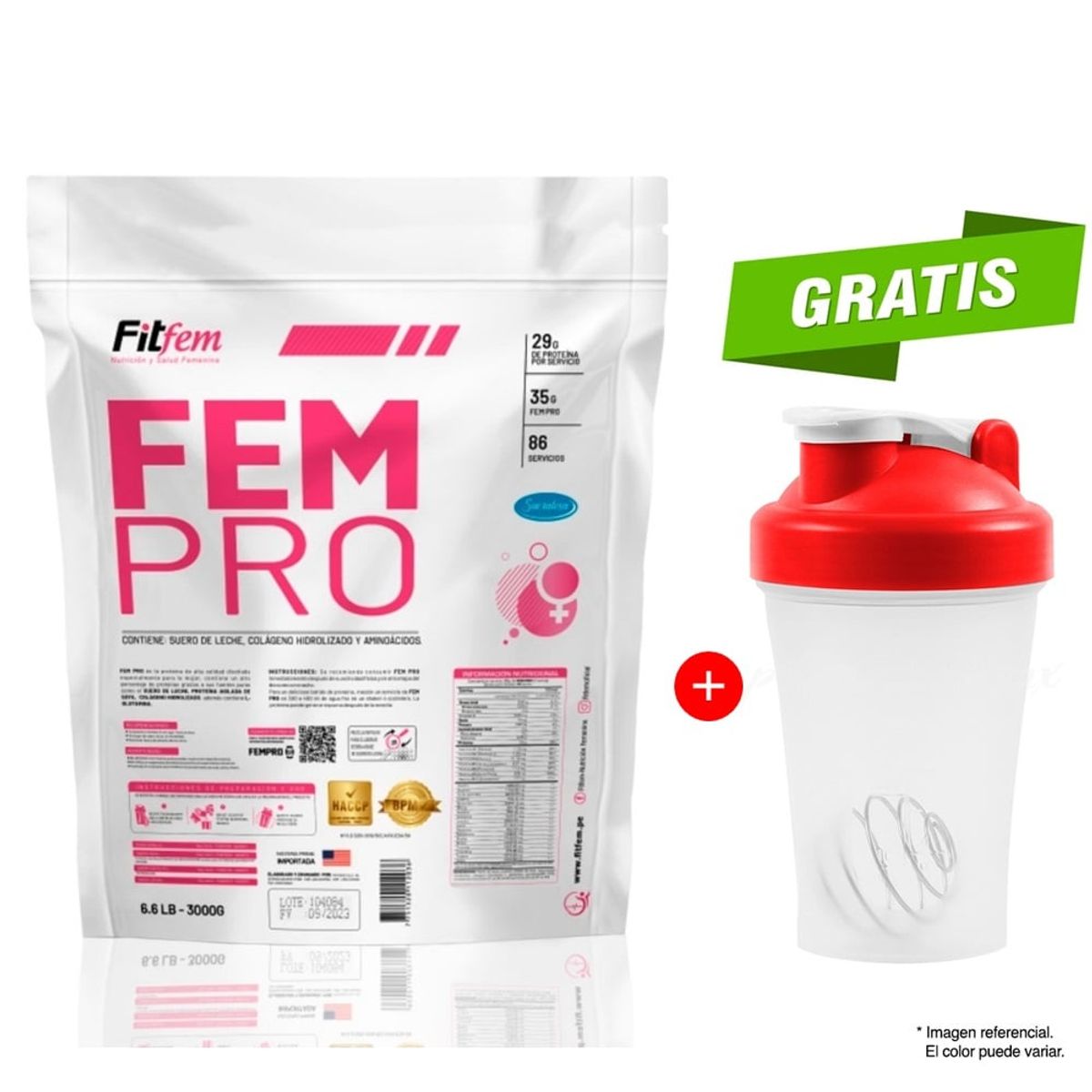 FITFEM - Proteína Fitfem Fem Pro 3kg Chocolate Shaker