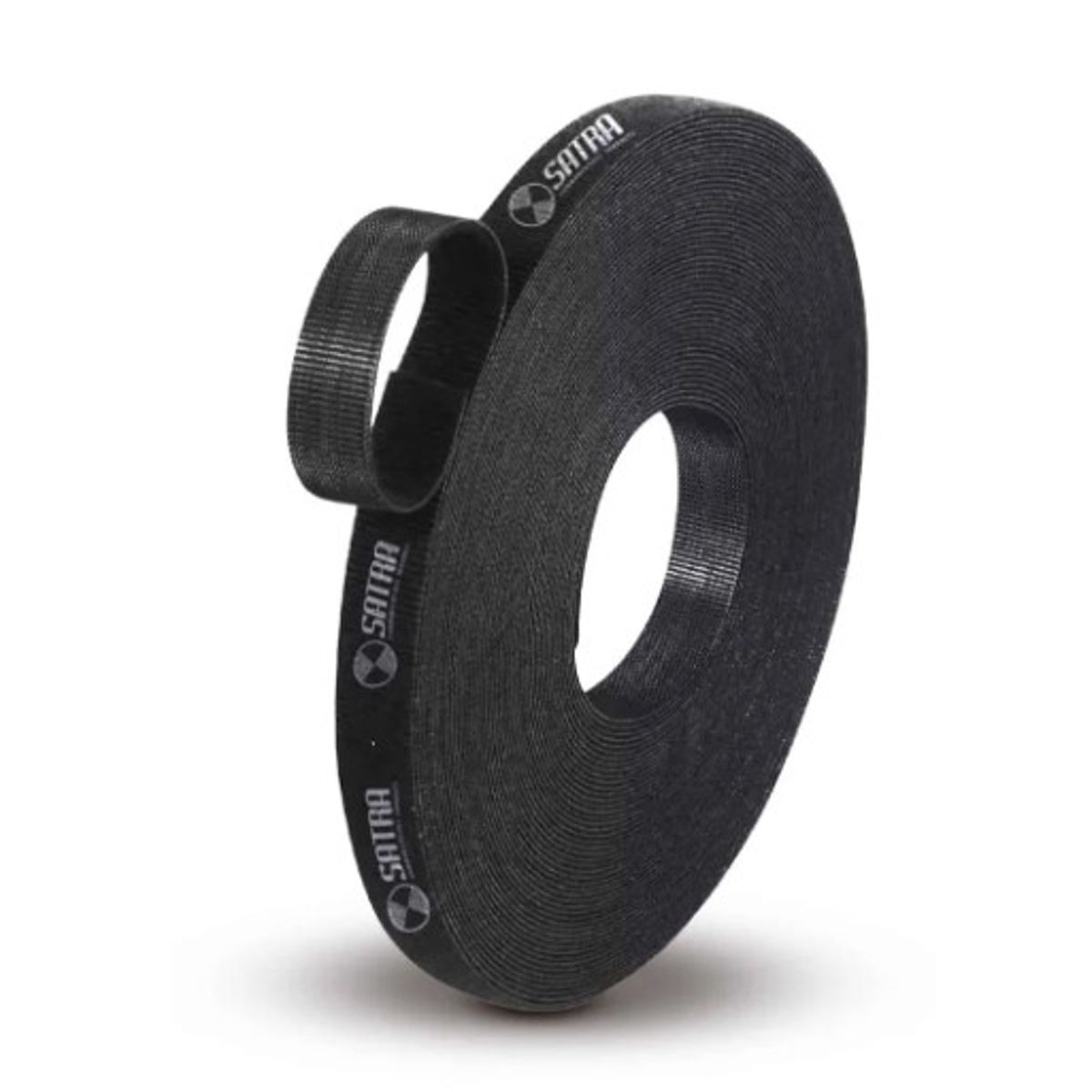SATRA - CINTA VELCRO ADHESIVO DOS CARAS Easy Cut 20MM X 20M NEGRO