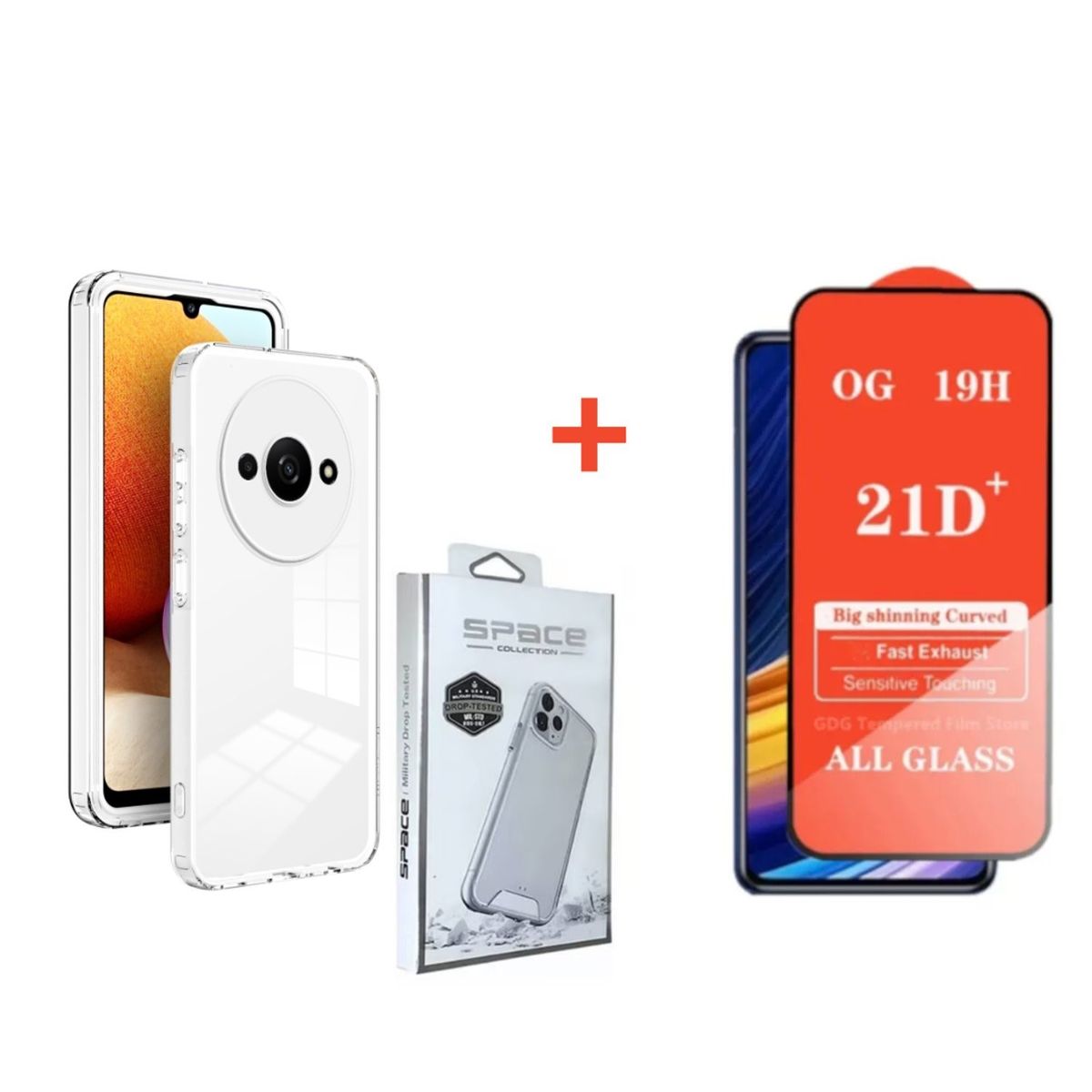 GENERICO - Funda Resistente para Space Xiaomi Redmi A3 + MICA DE VIDRIO