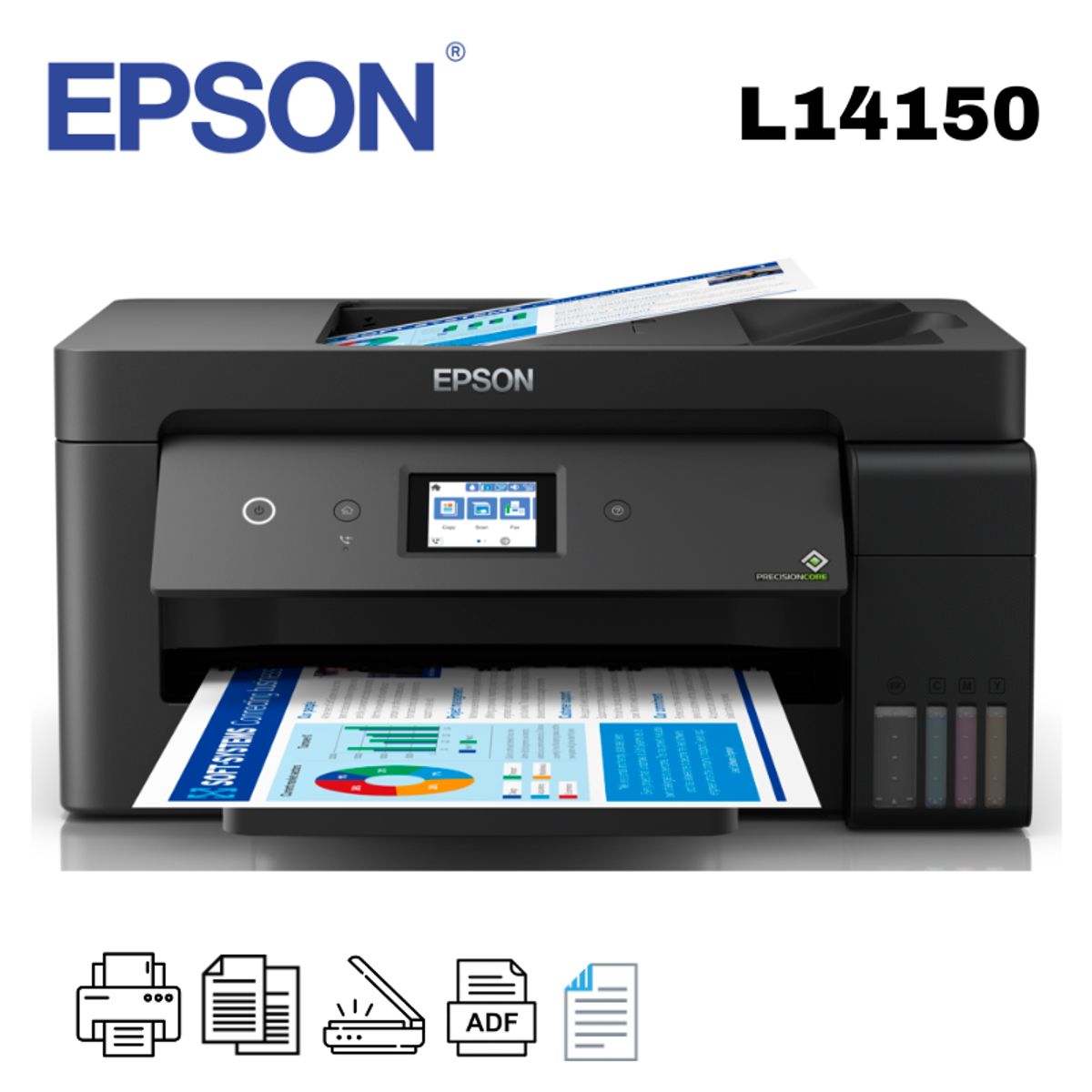 EPSON - IMPRESORA MULTIFUNCIONAL EPSON ECOTANK L14150 WIFI ADF DUPLEX A3