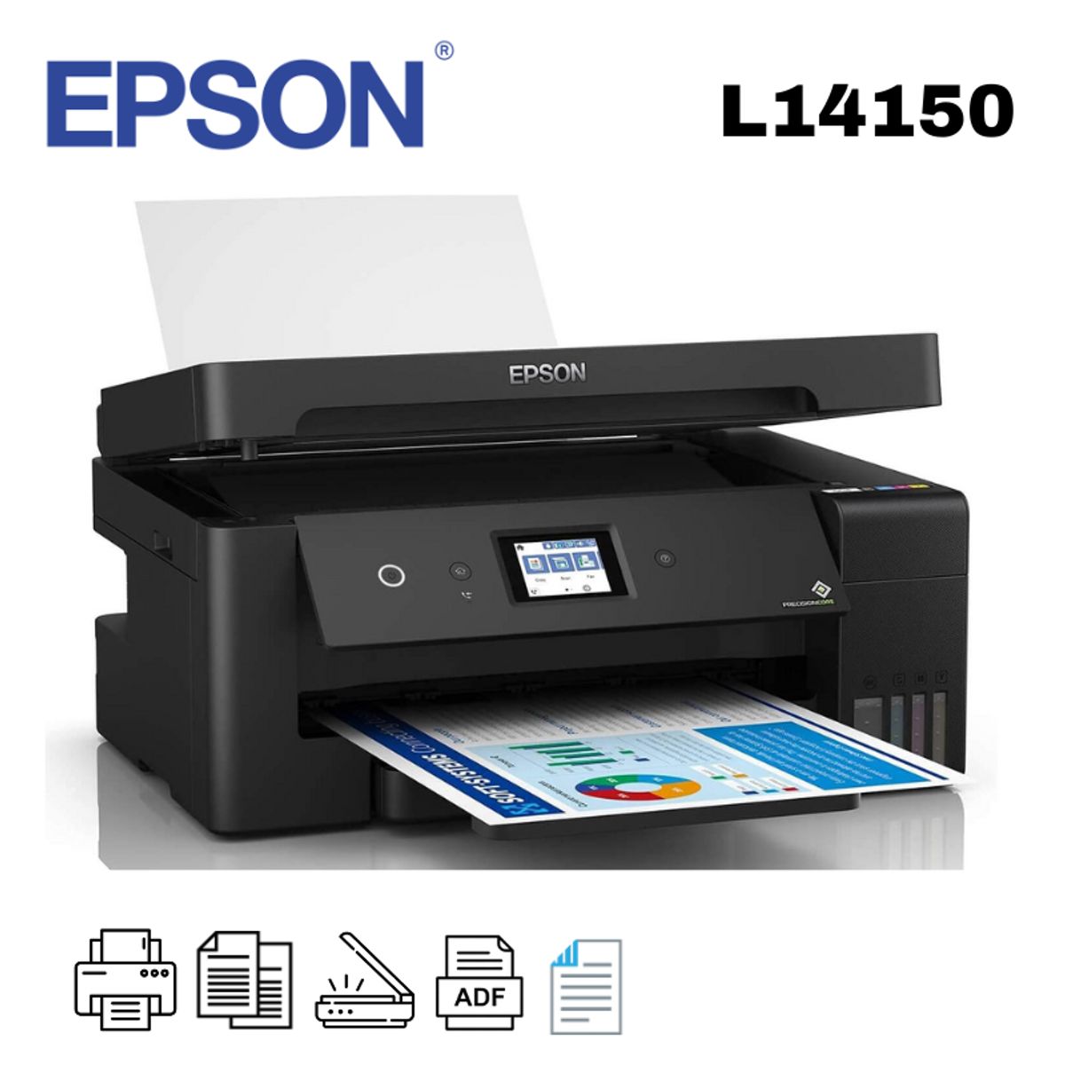 EPSON - IMPRESORA MULTIFUNCIONAL EPSON ECOTANK L14150 WIFI ADF DUPLEX A3