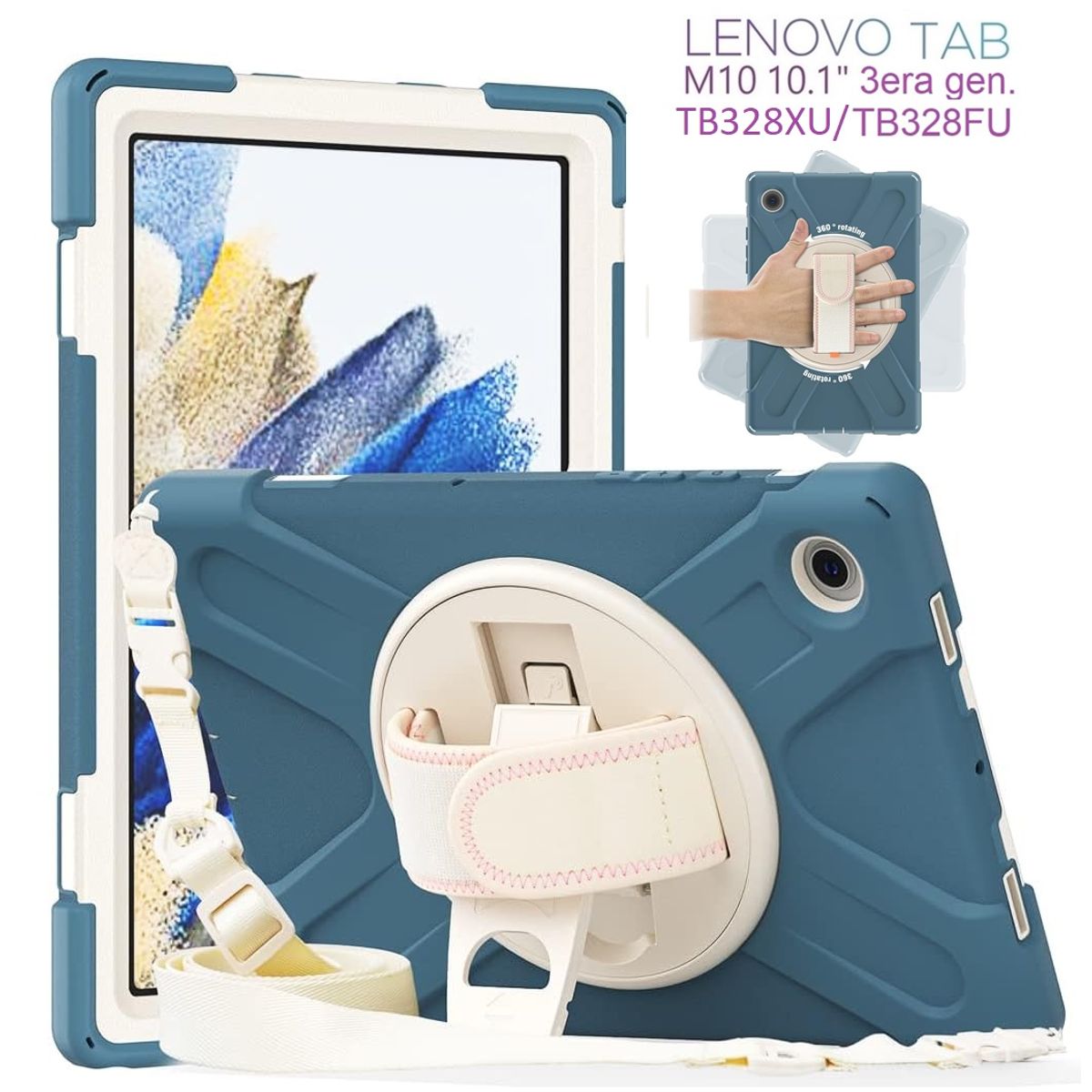 GENERICO - Funda Armor para Lenovo M10 3era 10.1 4G Lte TB328XU Case Anti Golpes