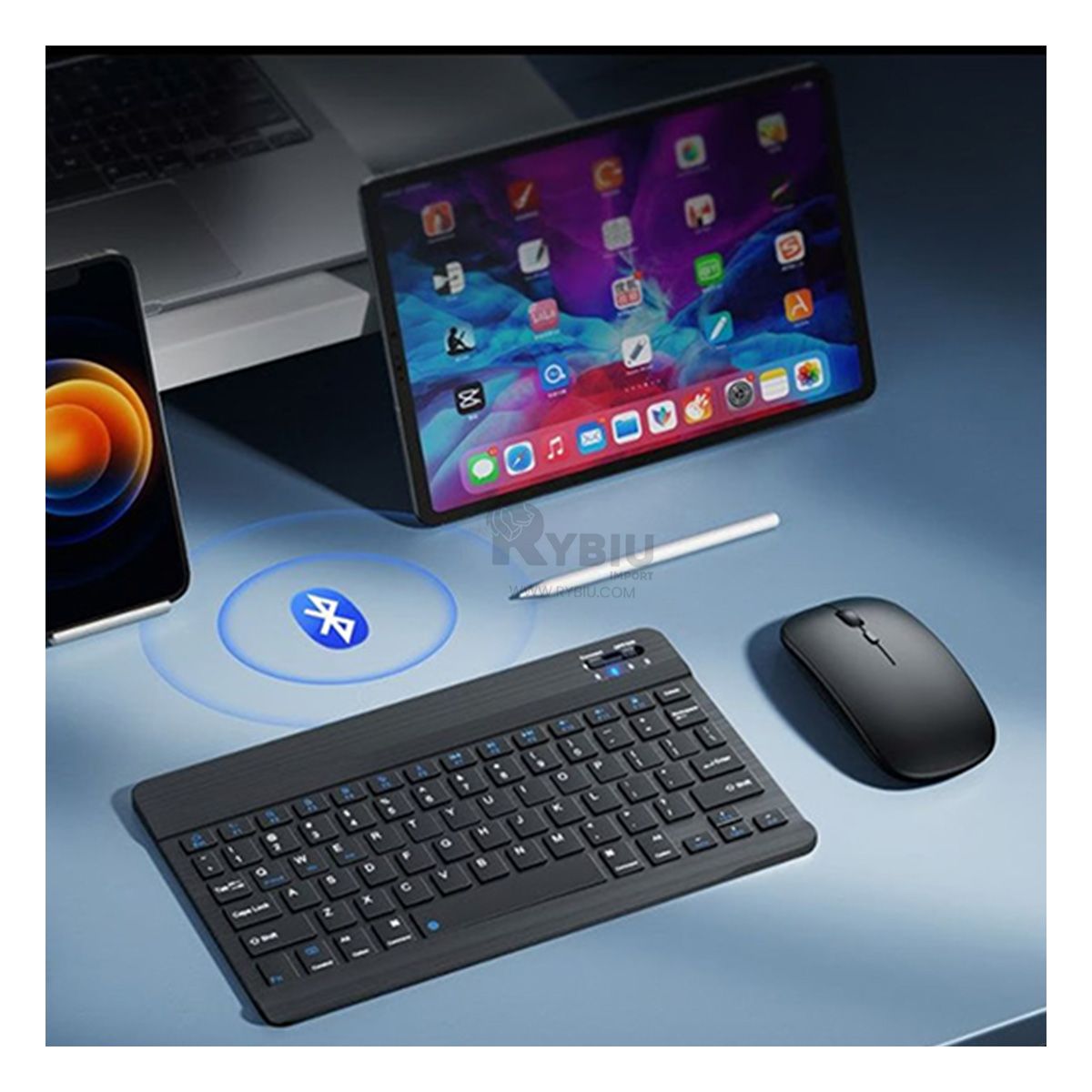 RYBIU IMPORT - Complementos para Computadora en Negro Y+Post-it Adhesivos