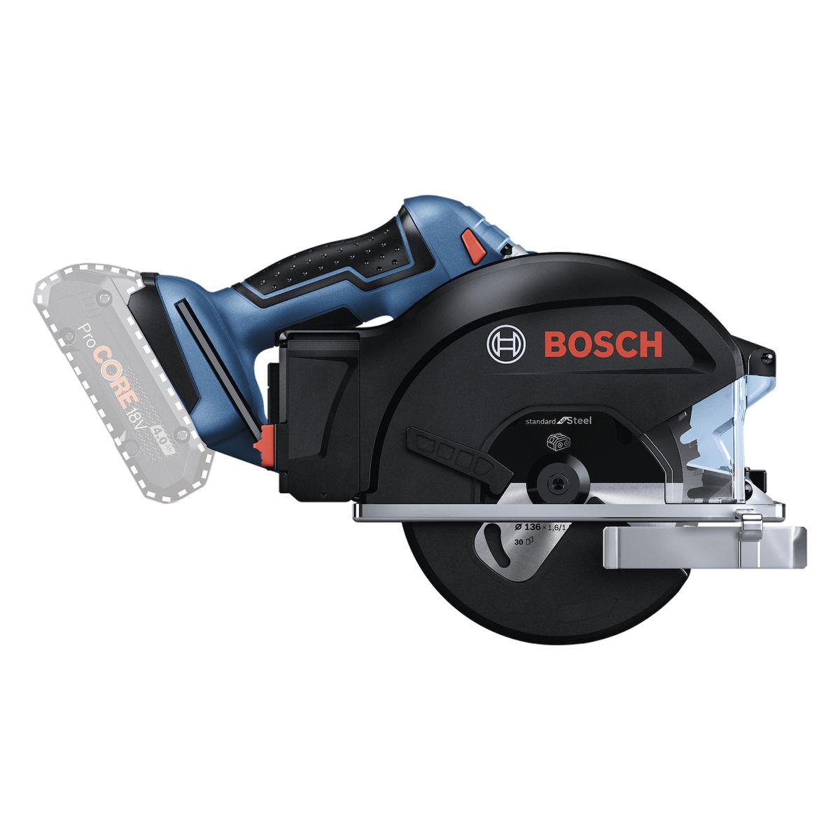 BOSCH - Sierra Circular 5 3/8" 18V Baretool Bosch GKM 18V-50