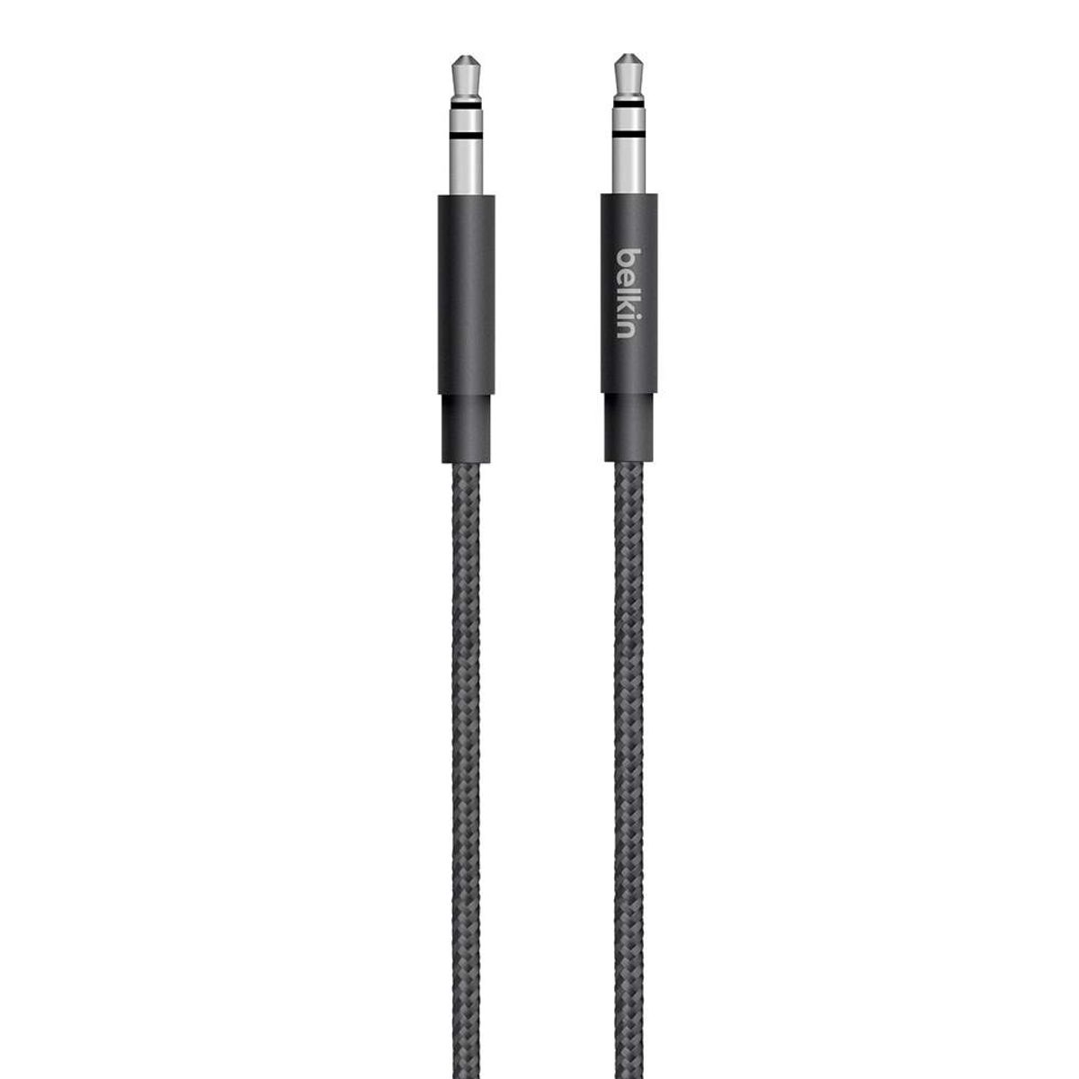 BELKIN - Belkin Cable auxiliar Mixit 35mm 12m iPhone y más Negro AV10164BT04