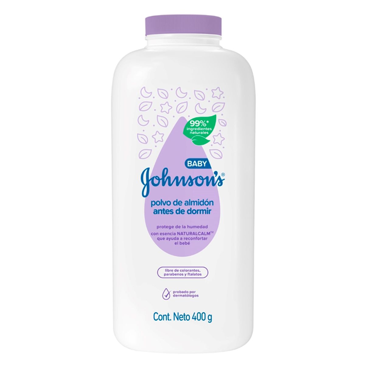 JOHNSON'S BABY - Talco de Almidón Johnson Antes de Dormir 400gr