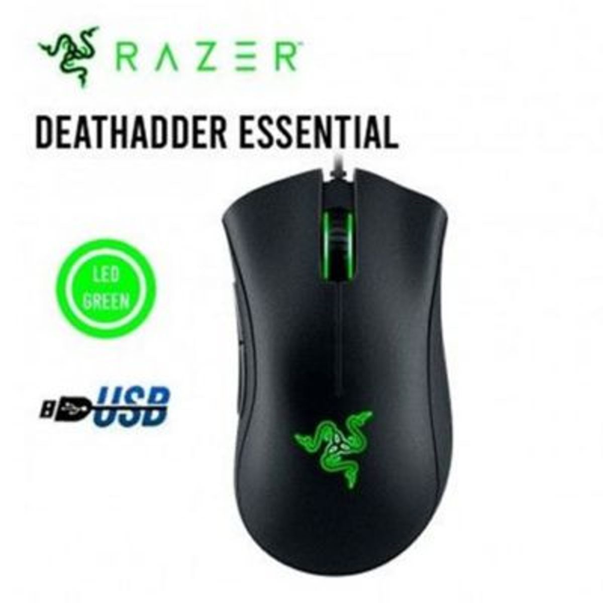 GENERICO - MOUSE RAZER DEATHADDER ESSENTIAL REPLICA 6400 DPI-BLACK