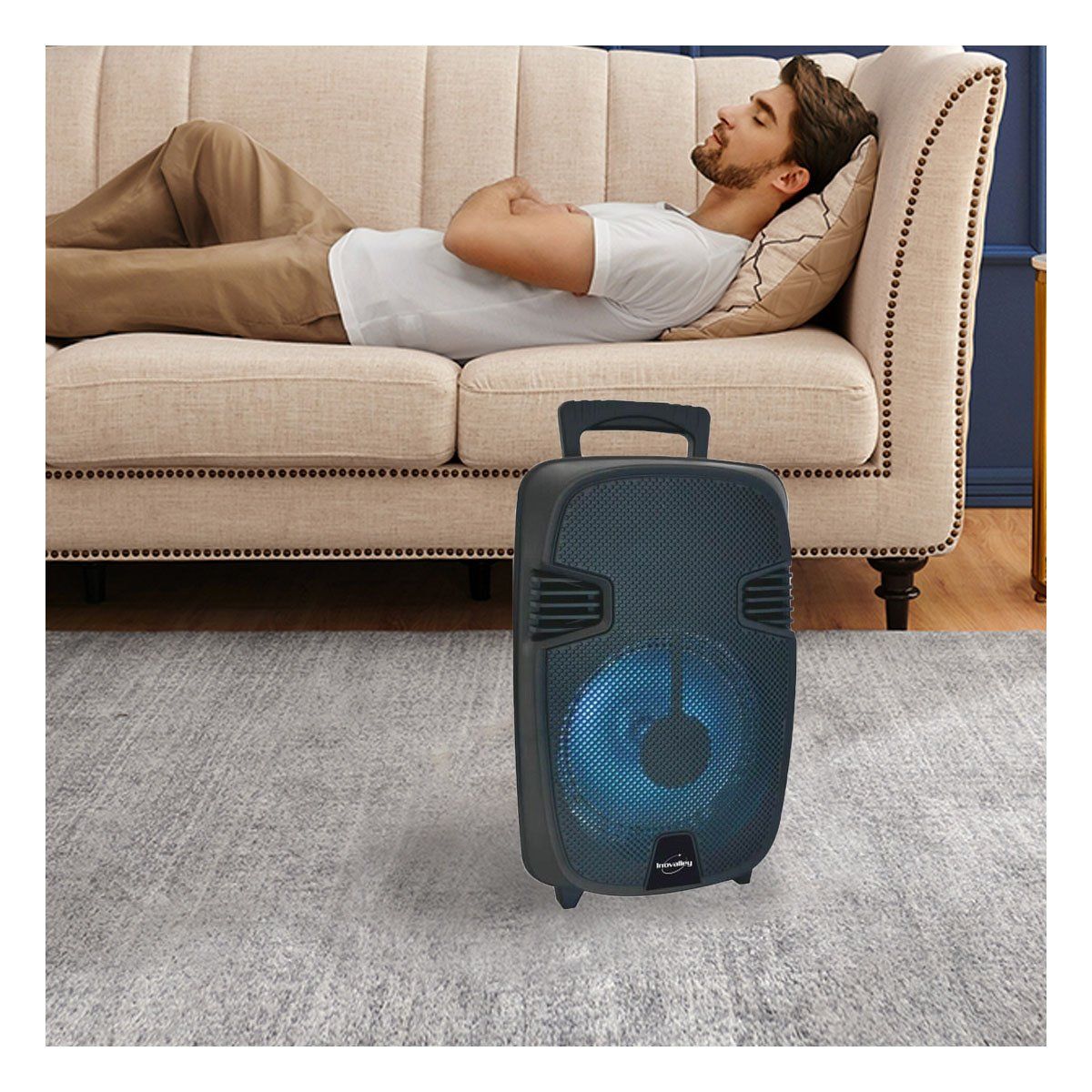 RYBIU IMPORT - Parlante con Control de Volumen en Negro Y+Regalo Agendita