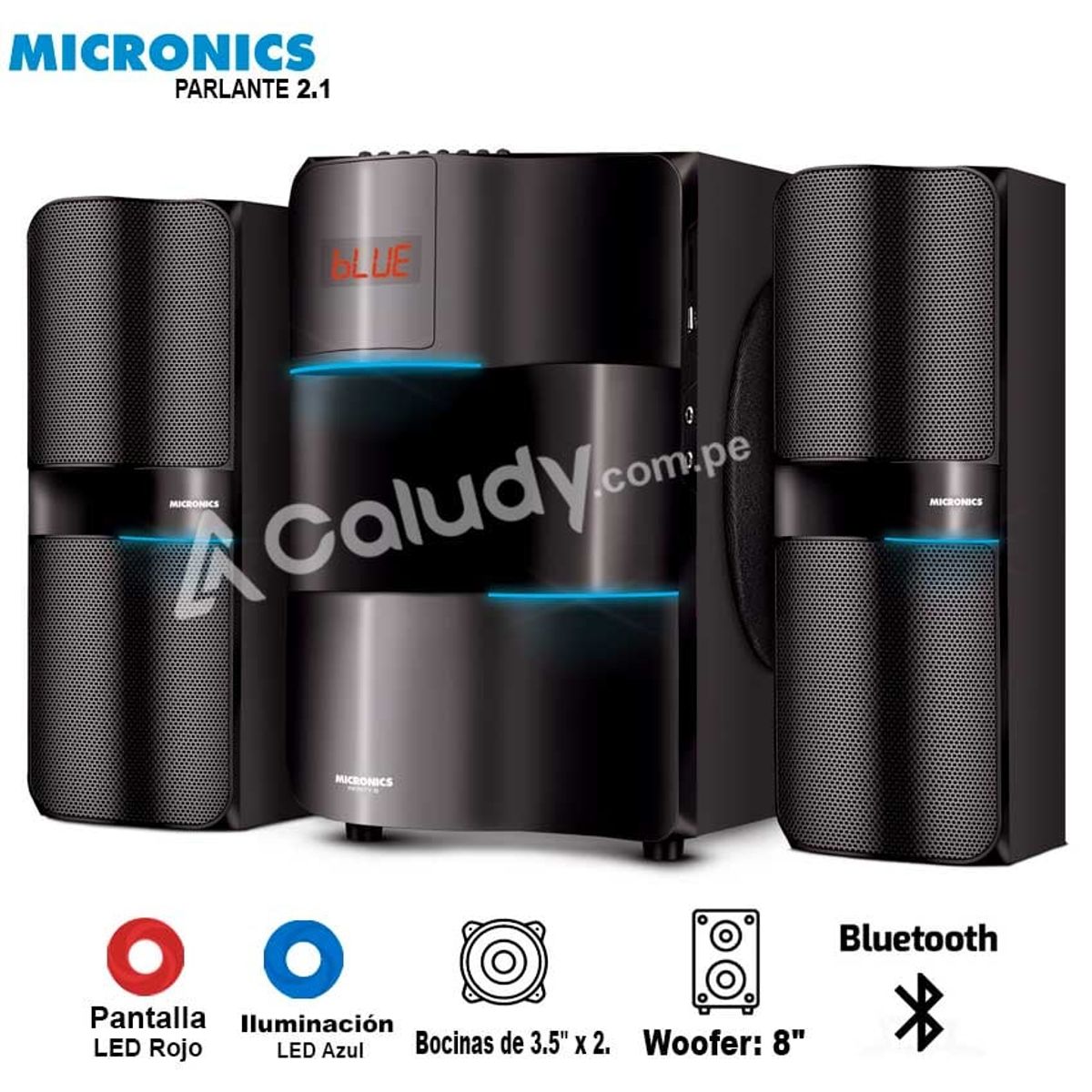 MICRONICS - Parlante Micronics Infinity 8 - MIC S7801 KTV Bluetooth USB SD FM