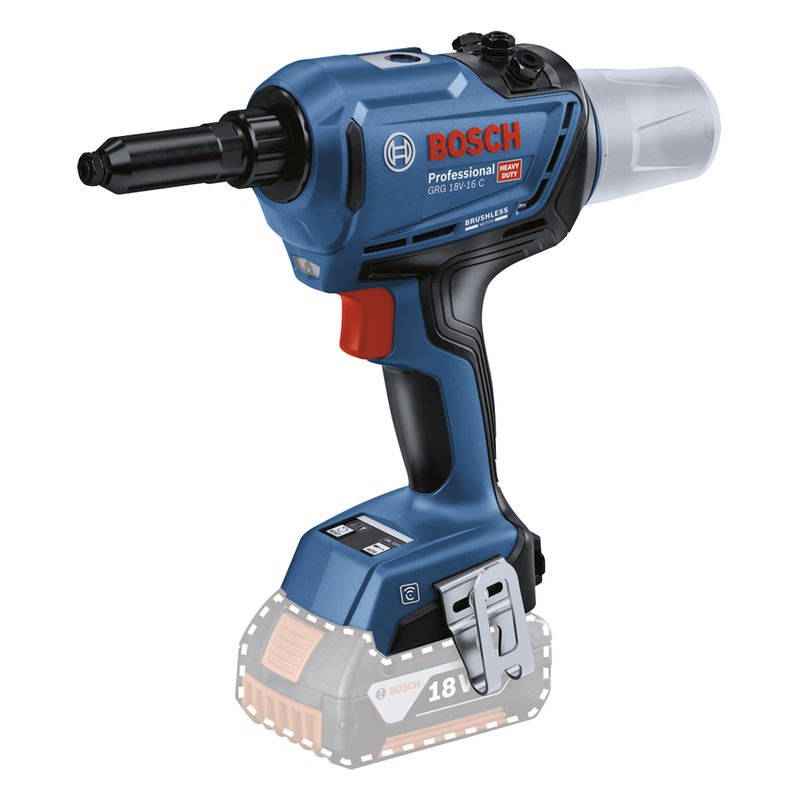 BOSCH - Remachadora 18V 16K N 3-64 mm Bosch GRG 18V-16 C Sin Batería