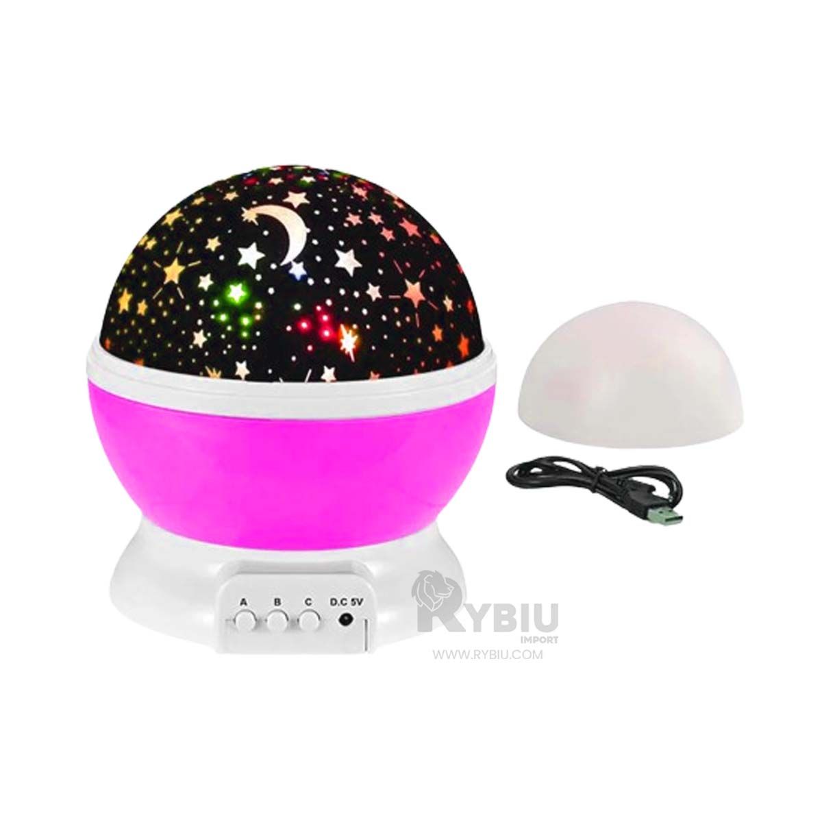 RYBIU IMPORT - Proyector Liviano y Adaptable Color Fucsia Y+Regalo Stickers