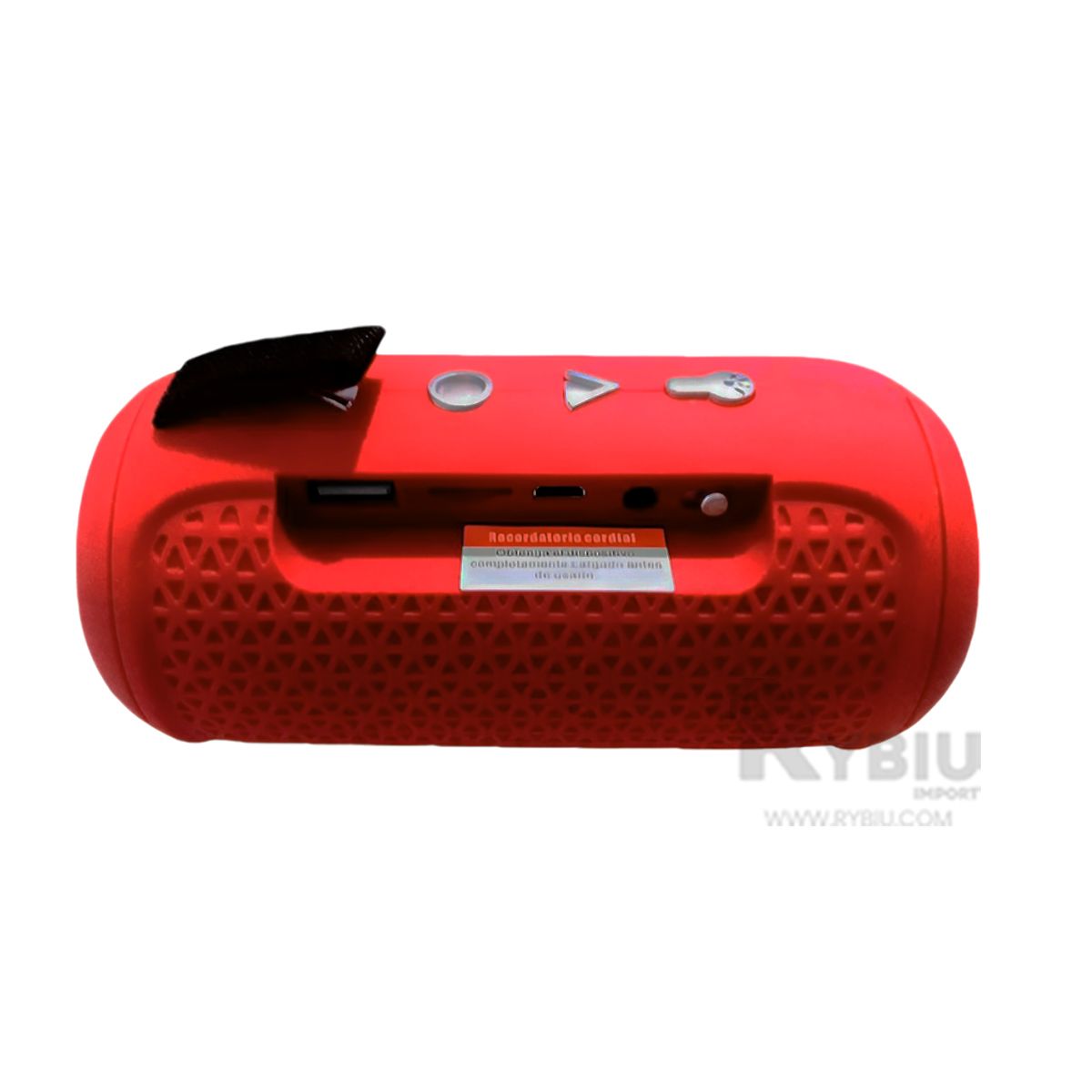 RYBIU IMPORT - Altavoz Inteligente y Eficiente Rojo Y+Envoltorio de Regalo
