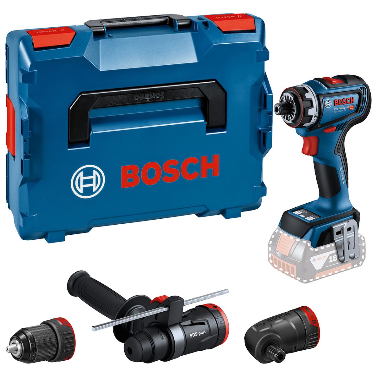 BOSCH - Taladro Atornillador 12 18V Baretool Bosch GSR 18V-90 FC