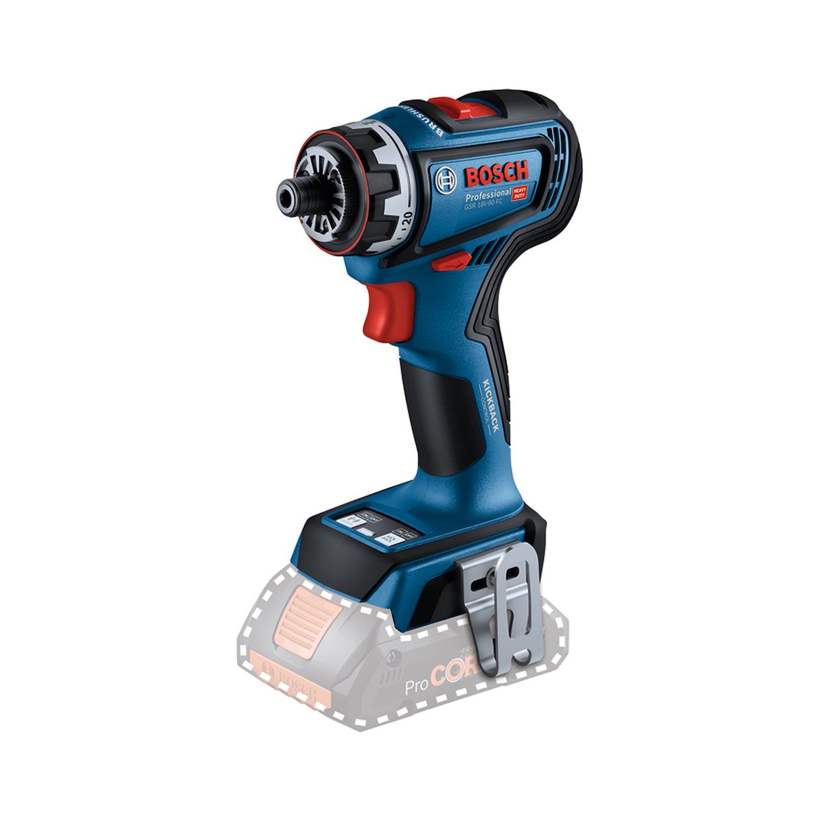 BOSCH - Taladro Atornillador 12 18V Baretool Bosch GSR 18V-90 FC