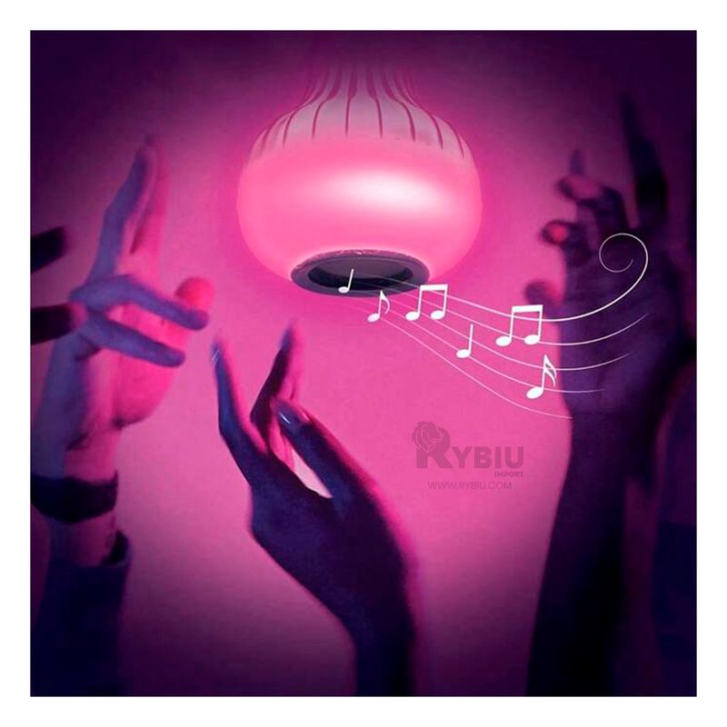 RYBIU IMPORT - Foco Innovador con Bluetooh e Iluminacion Y+Papel de Regalo