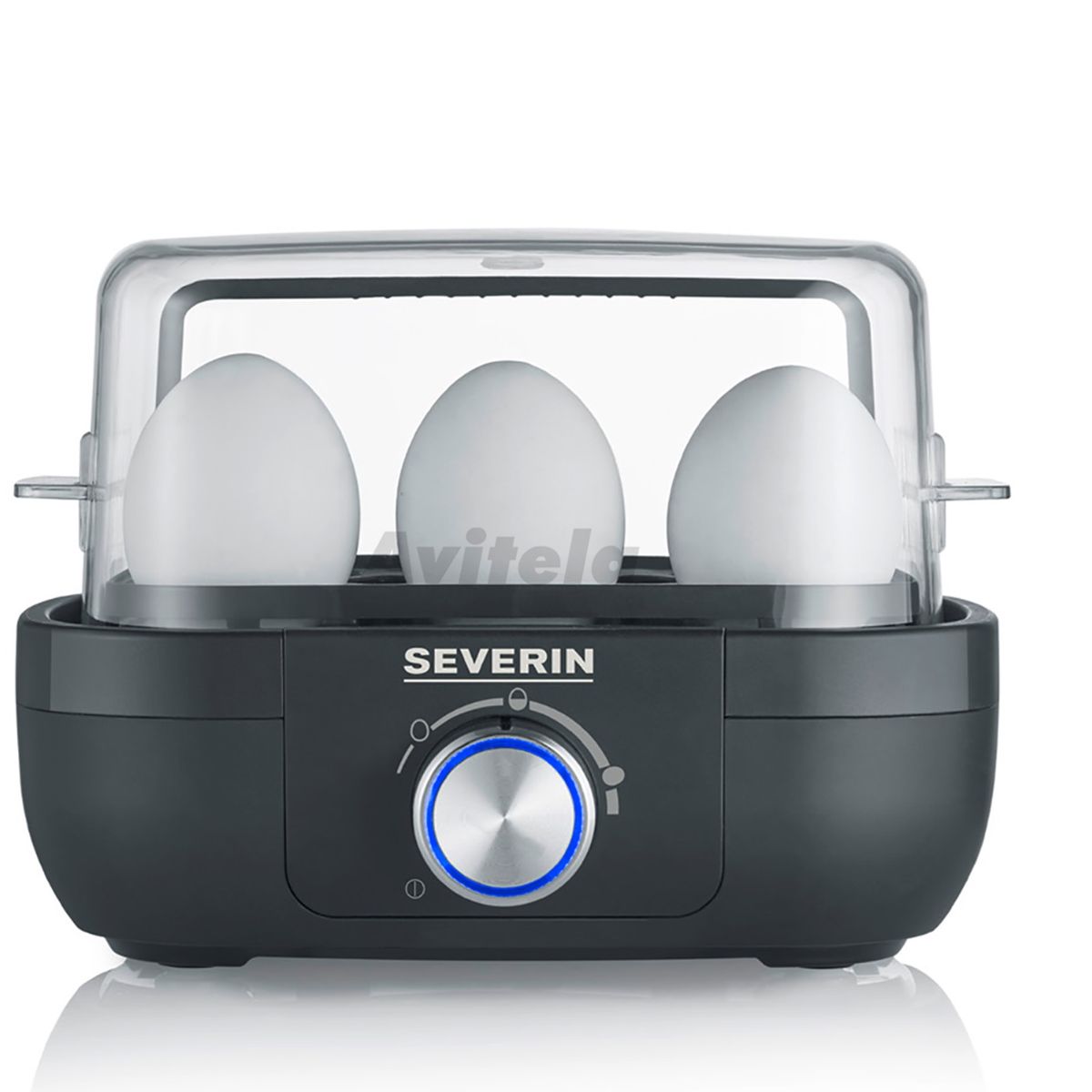 SEVERIN - Hervidor de huevos Severin  negro con perilla EK 3166
