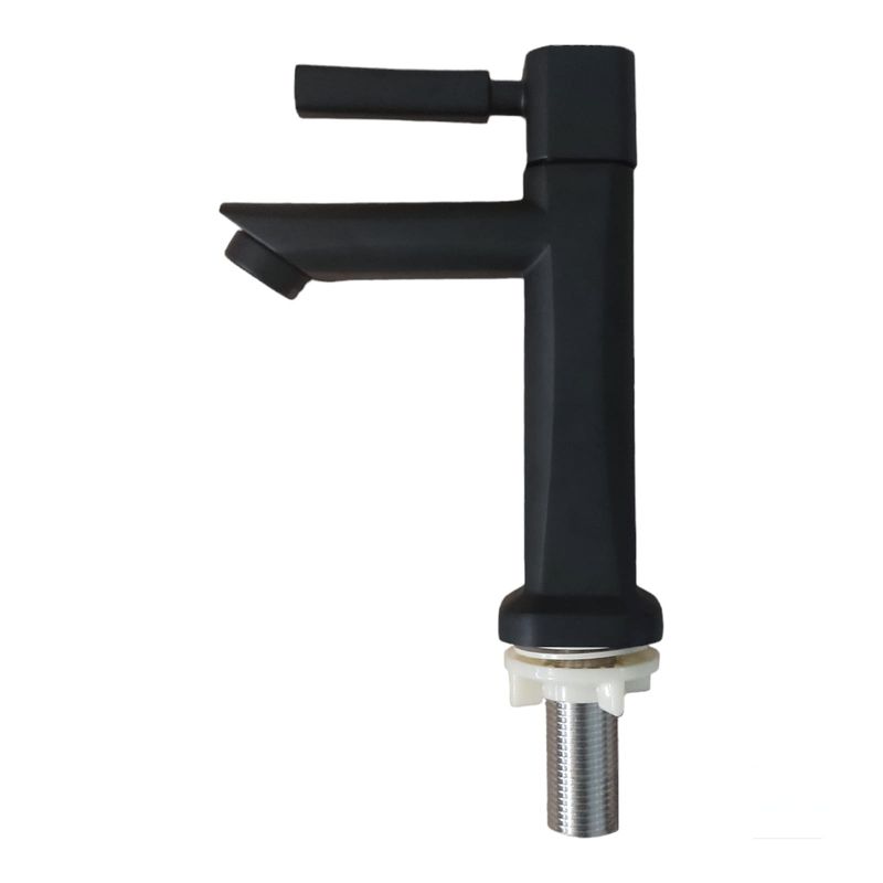 GENERICO - Grifo Caño de baño Lavabo Monomando Negro Mate