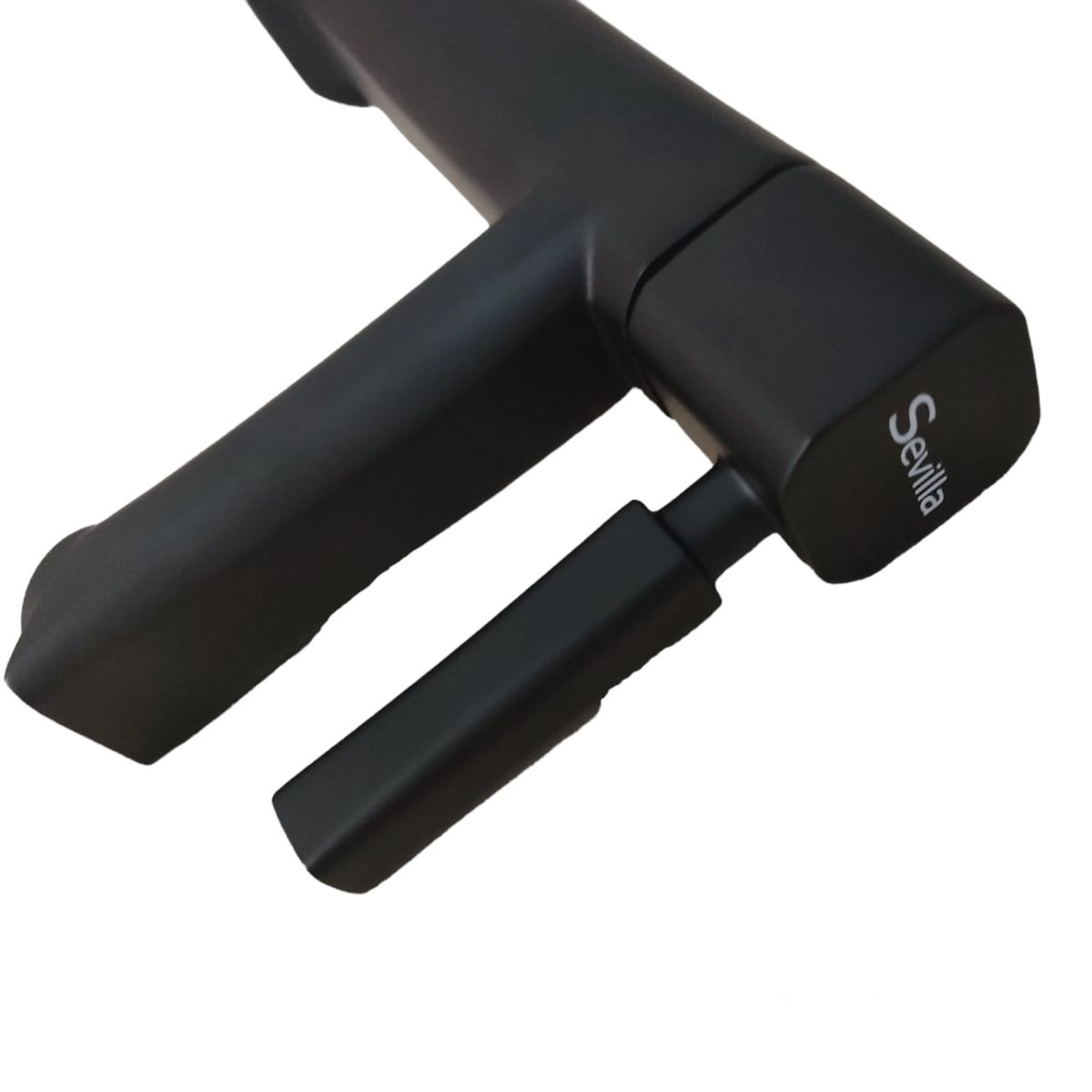 GENERICO - Grifo Caño de baño Lavabo Monomando Negro Mate