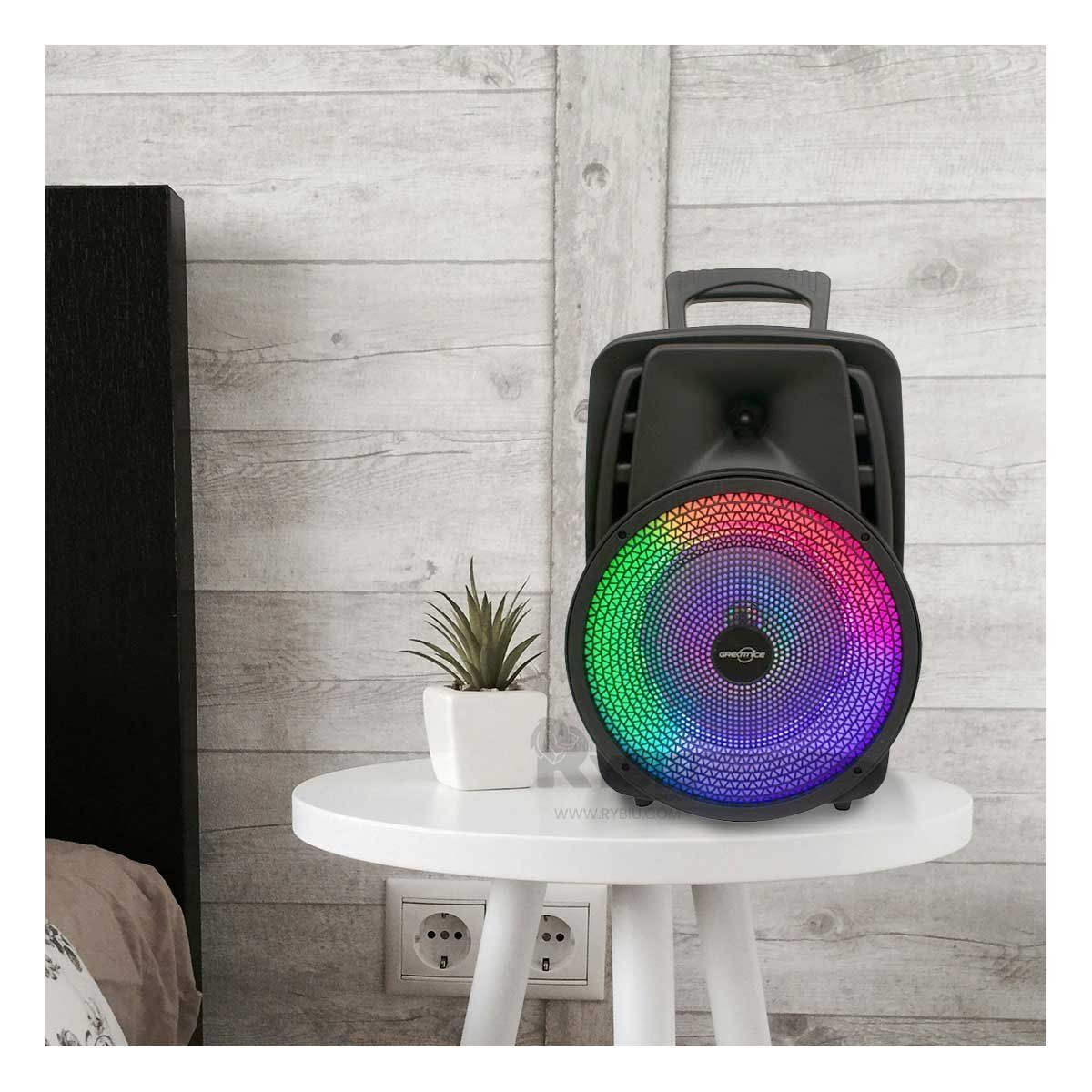 RYBIU IMPORT - Parlante Elegante y Util GTS-1567 Negro Y+Papel de Regalo