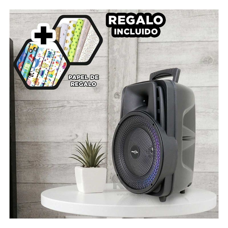 RYBIU IMPORT - Bocina con Conexion BT GTS-1567 Negro Y+Post-it Adhesivos
