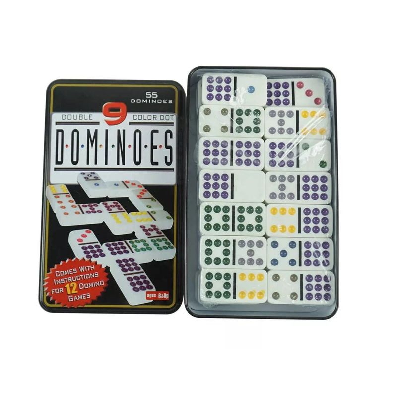 GENERICO - Domino De 9 Puntos Profesional De 55 Piezas