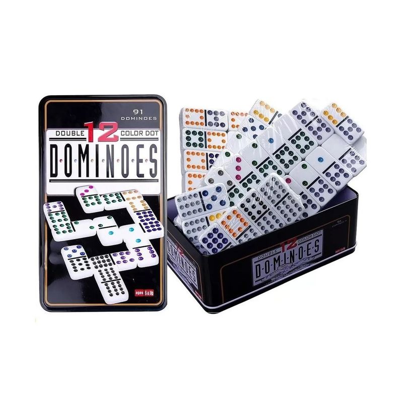 GENERICO - Domino Doble 12 Profesional 91 Piezas