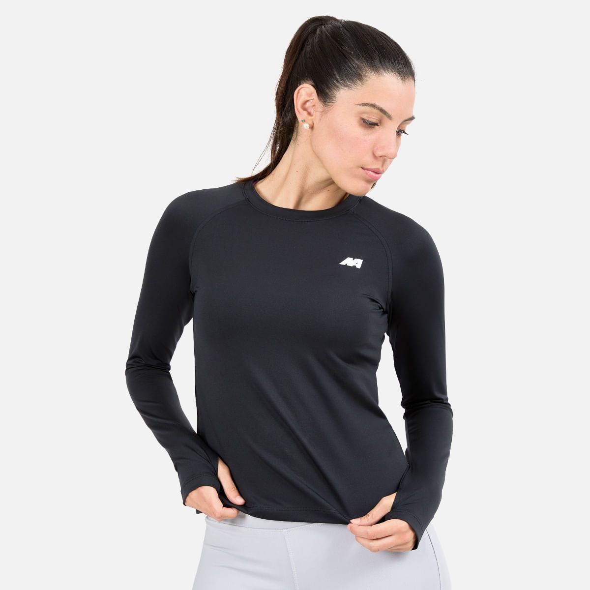 NEW ATHLETIC - Polo Ml New Athletic Angie Negro Mujer