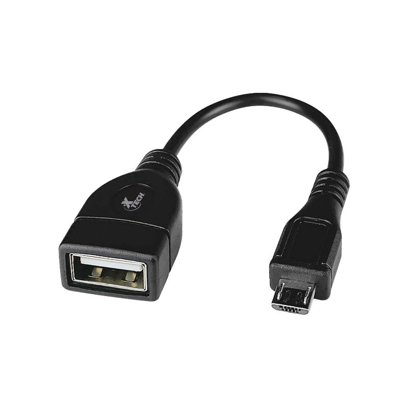 XTECH - Adaptador Micro-USB Macho a USB-A Hembra XTC-368 - Xtech