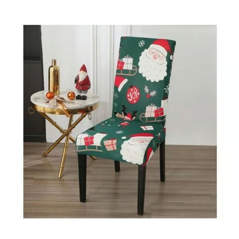GENERICO - Juego de 4 Fundas Navideñas para Sillas de Comedor