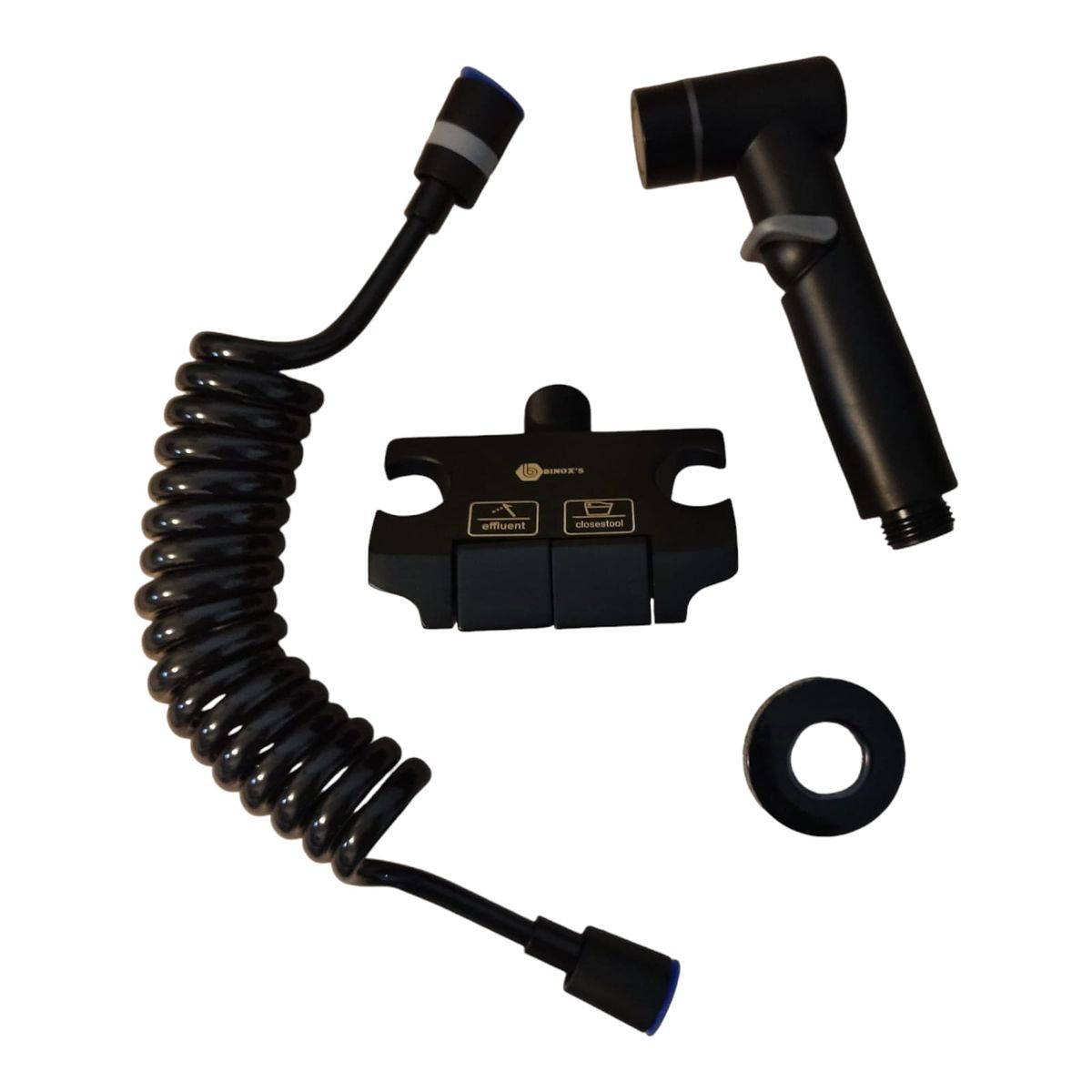 GENERICO - Ducha Bidé Teclado Doble Premium Negro Mate