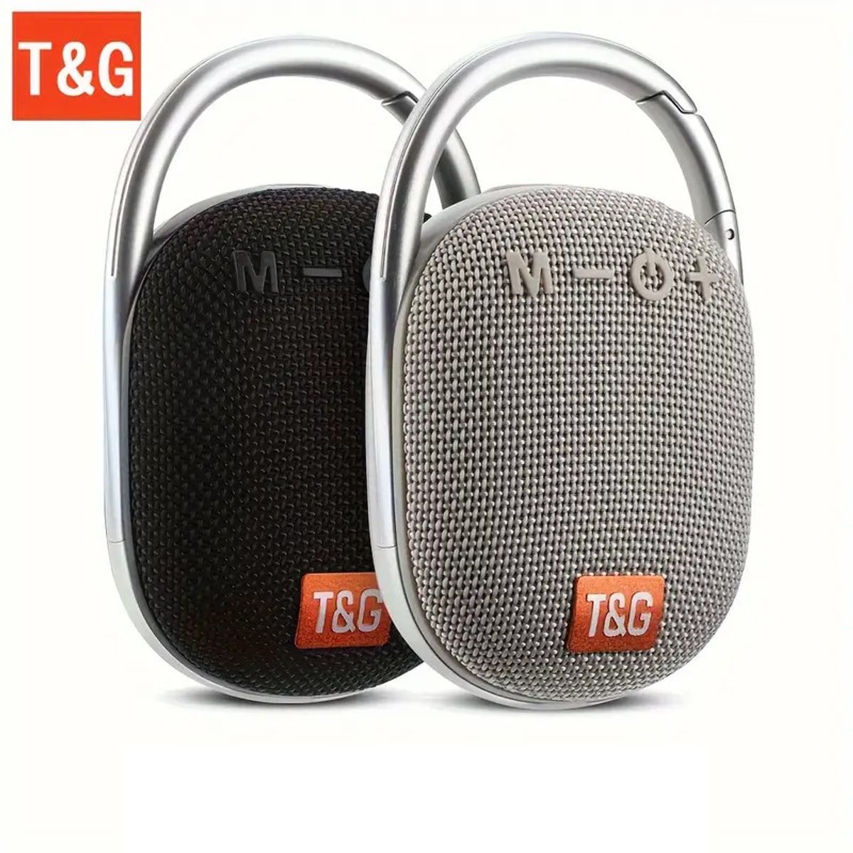 GENERICO - Parlante Altavoz Clip con gancho Portatil Gris