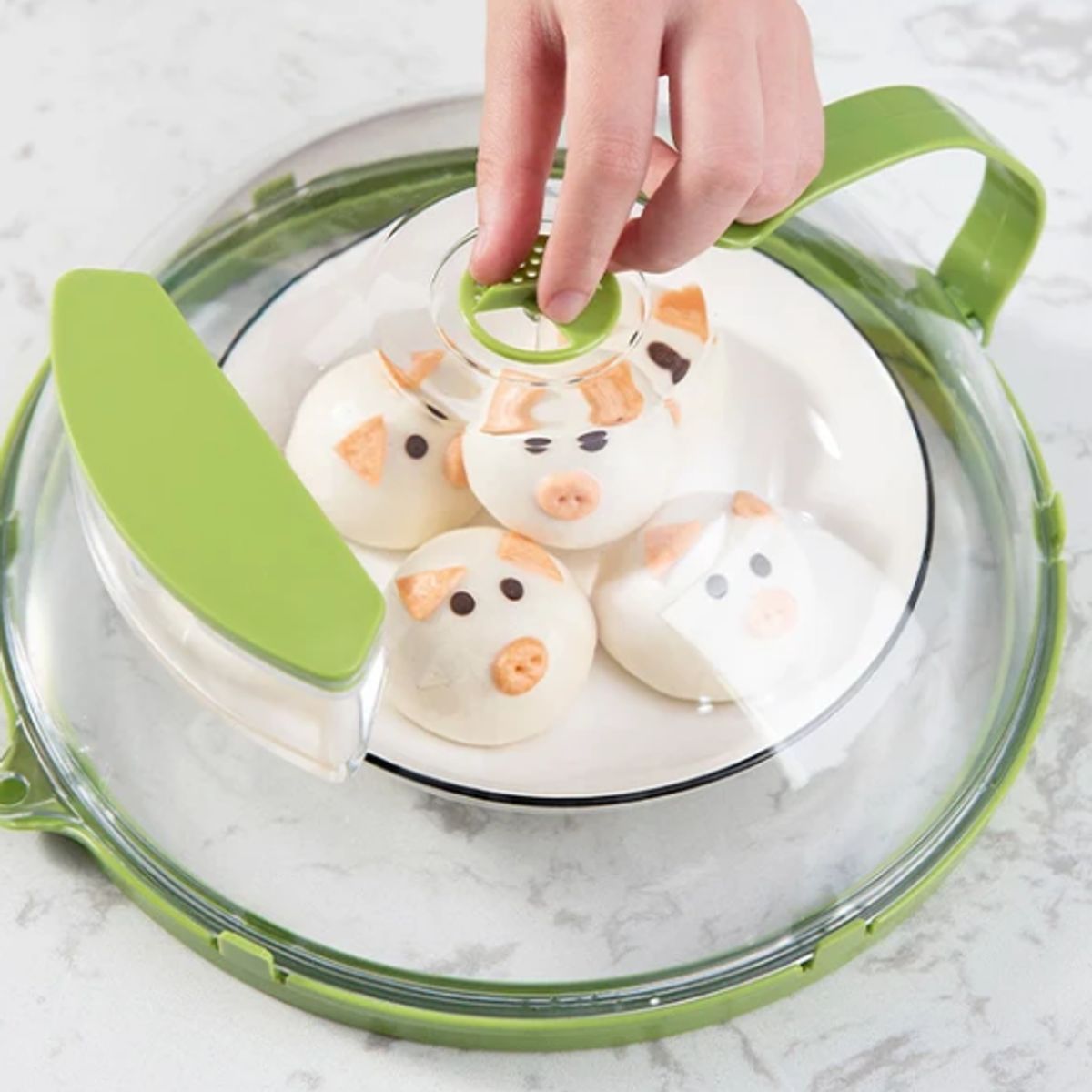 AURELA - ShieldGuard Cubierta resistente a salpicaduras para hornomicroondas