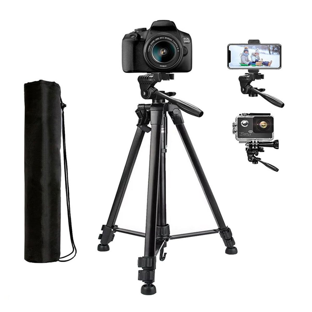 OEM - Trípode de ALUMINIO para múltiples usos Dual AXIS 3366 - Negro