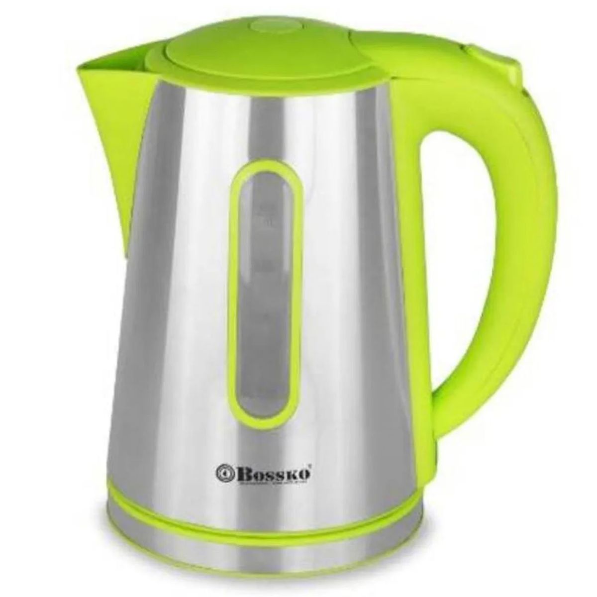 BOSSKO - Hervidor Eléctrico 2 Litros Acero BK-208B Verde