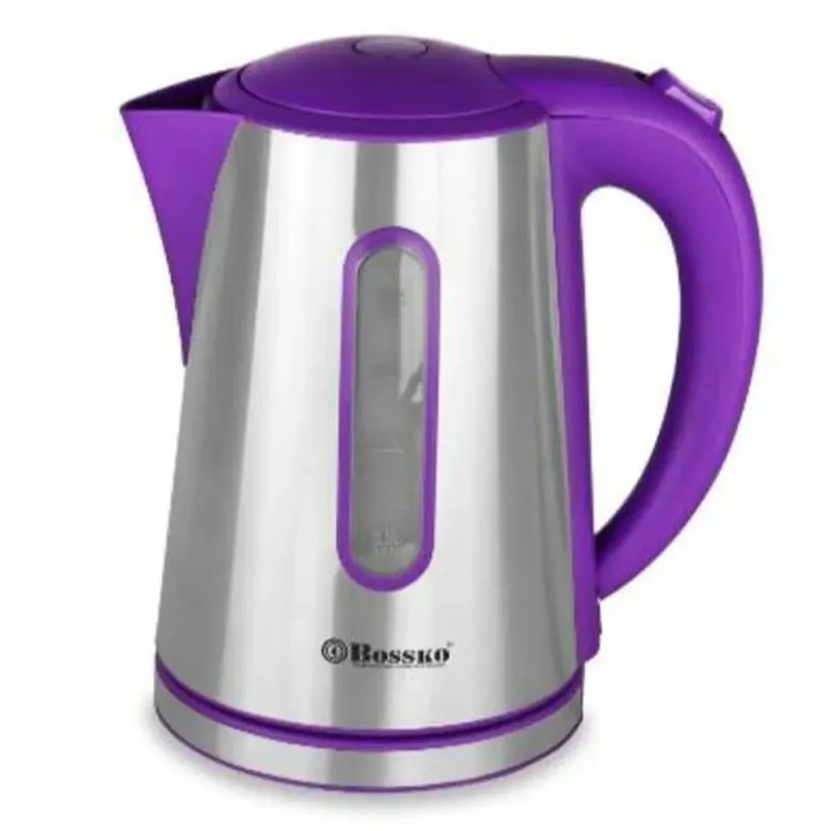 BOSSKO - Hervidor Eléctrico 2 Litros Acero BK-208B Morado