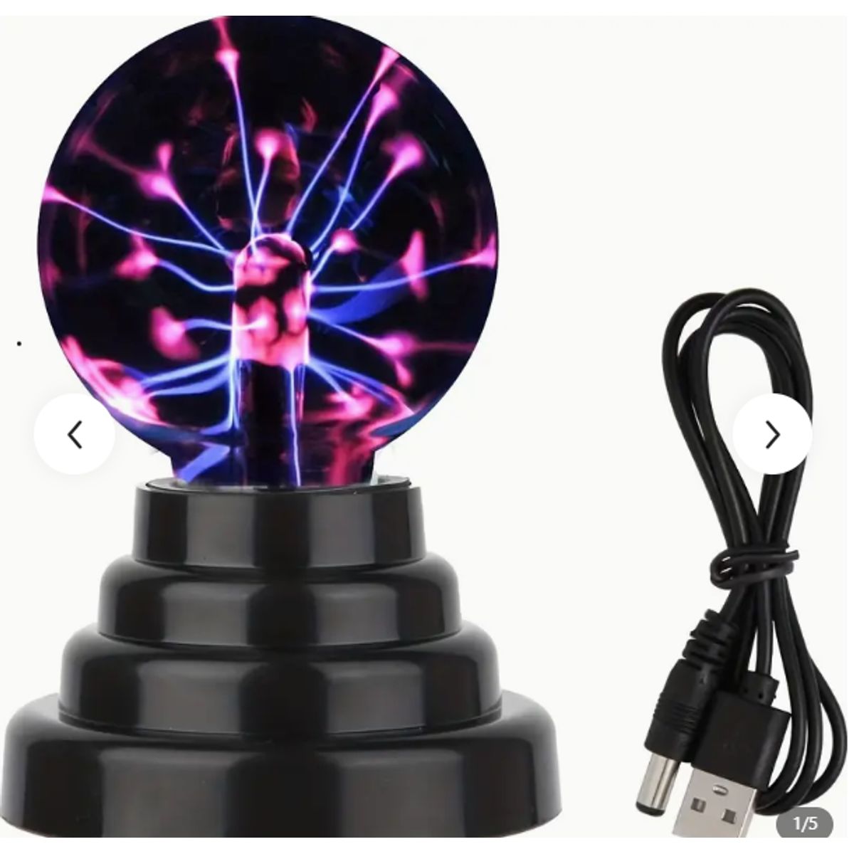 GENERICO - ESCRITORIO LAMPARA DE PLASMA TESLA ELECTRICIDAD ESTATICA