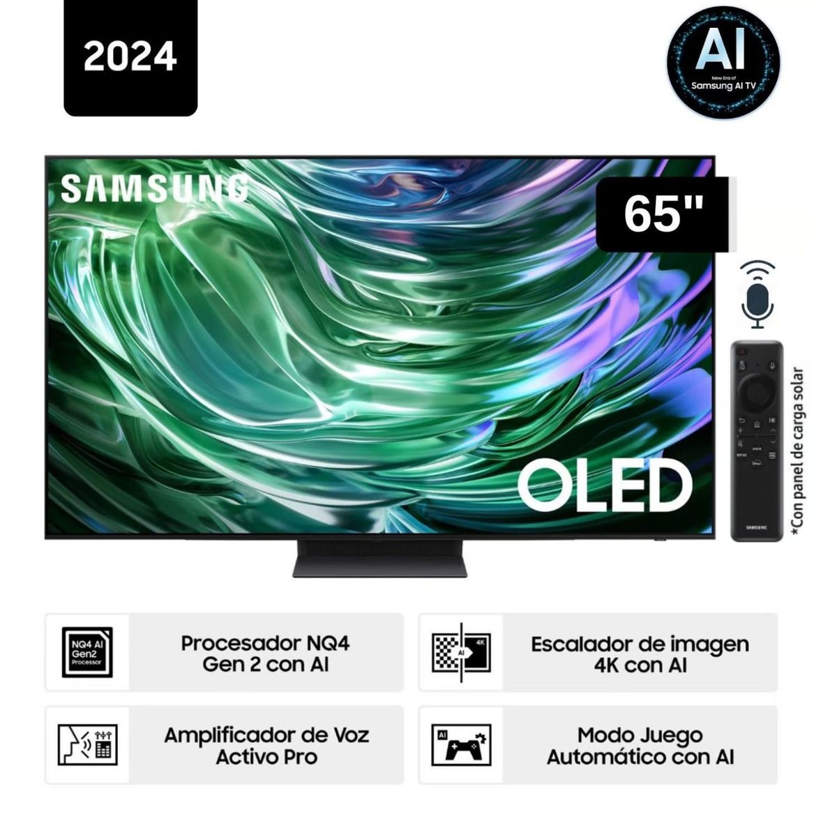 SAMSUNG - Televisor Samsung 65'' OLED S90D 4K Tizen OS Smart TV - Nuevo 2024