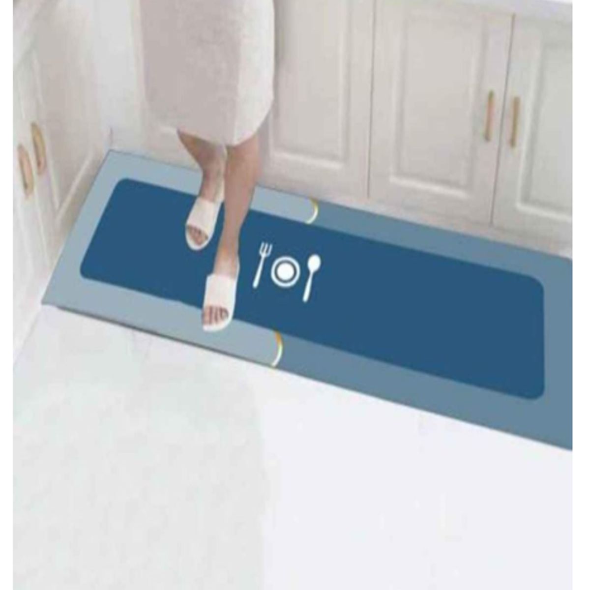 GENERICO - Set de 2 Alfombra Antideslizante Piso de Cocina