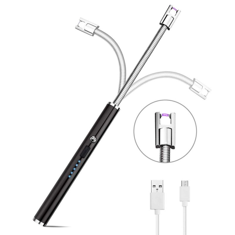 GENERICO - Encendedor Eléctrico Flexible de Cocina Recargable + Usb