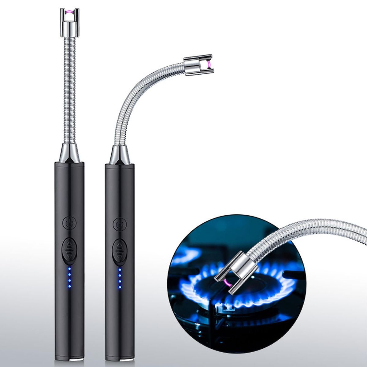 GENERICO - Encendedor Eléctrico de Cocina Recargable + USB