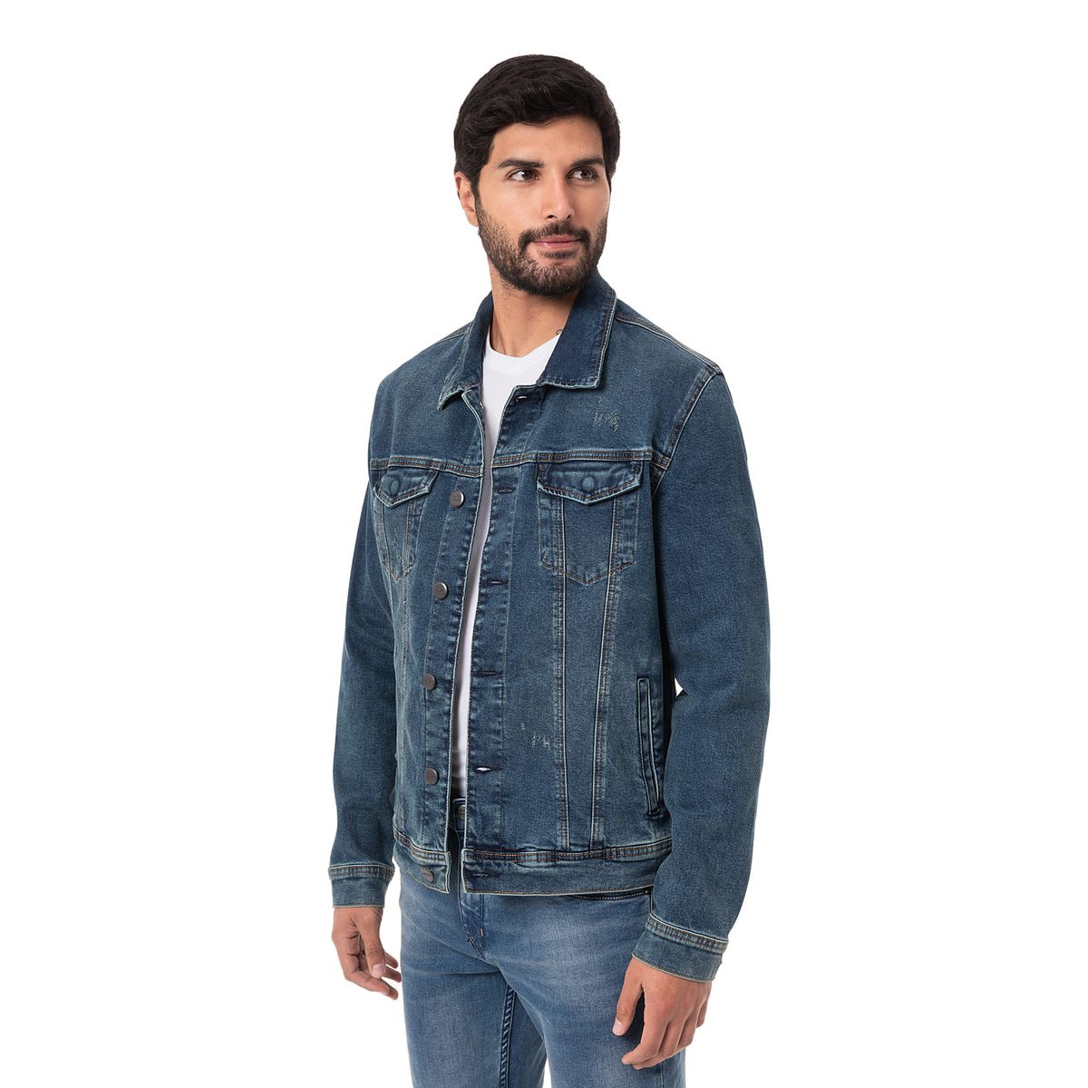 PIONIER - Casaca Denim Stretch Mujer Zarym