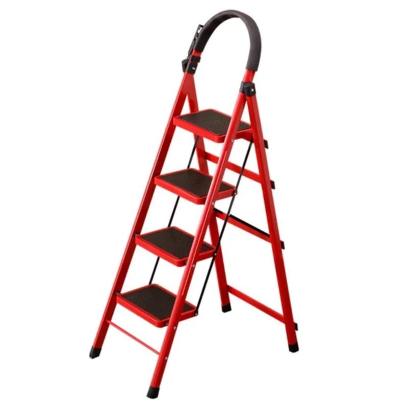 GENERICO - Escalera Tijera Plegable de 4 Escalones Multifunción Soporte Seguro