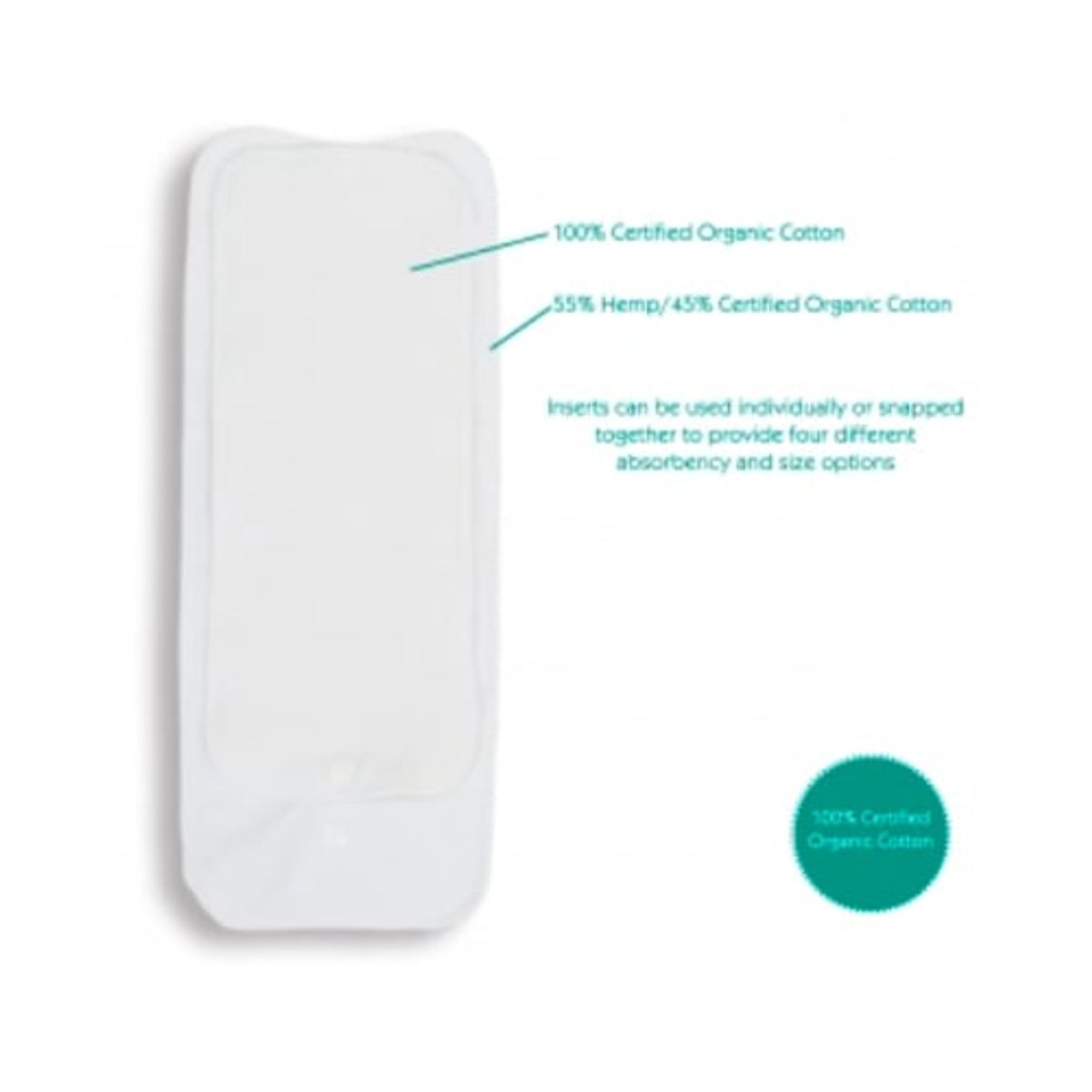 GENERICO - Pañal de Tela Algodon Orgánico Unitalla Thirsties