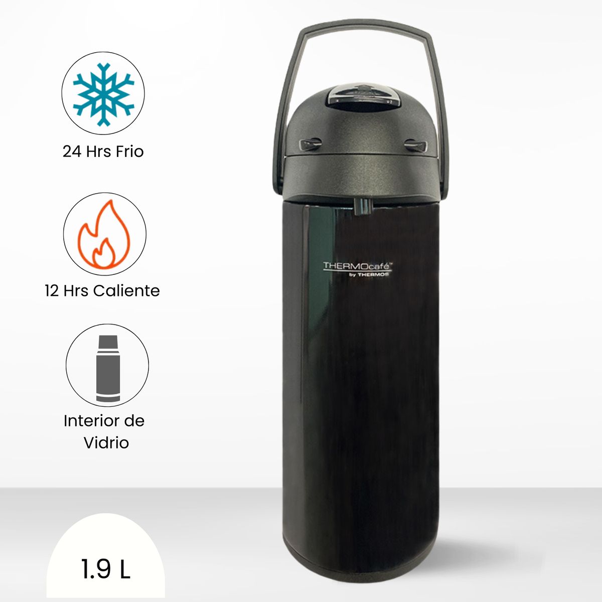 THERMOS - Termo Sifón Electra 1.90l Negro