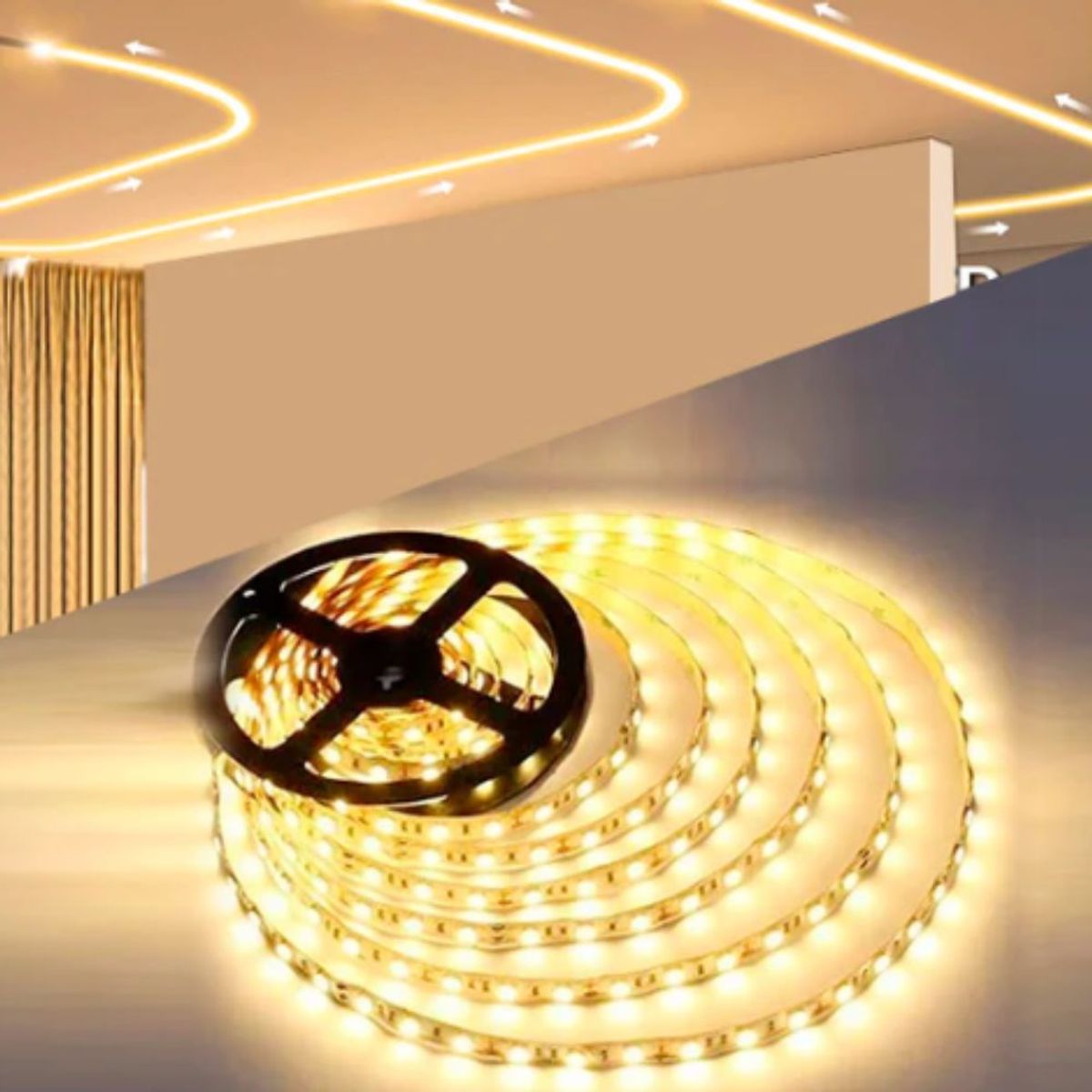 GENERICO - Rollo de Cinta LED de Silicona Flexible RGB