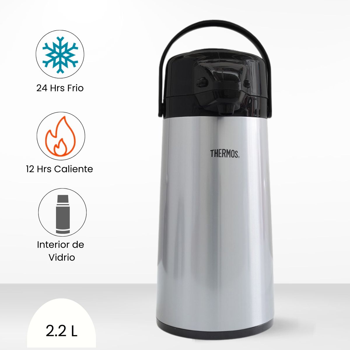 THERMOS - Termo Sifón Air Pump Pot - Vidrio 1.90l