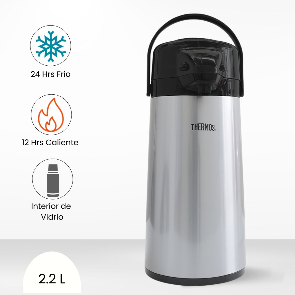 THERMOS - Termo Sifón Pump Pot - Acabado 2.20l